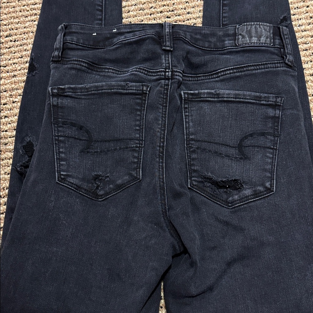 American Eagle Outfitters Black Skinny Jeans - Picture 4 of 12